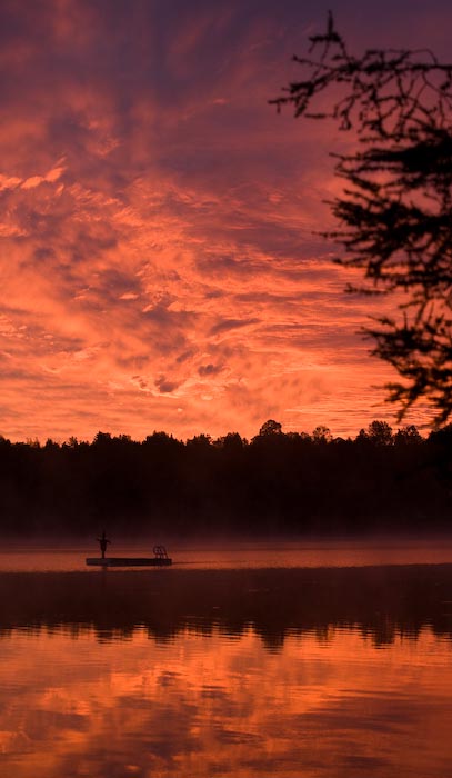 Summer Sunrise Barnes Lake, Thorne, Quebec,
 Aug 2008