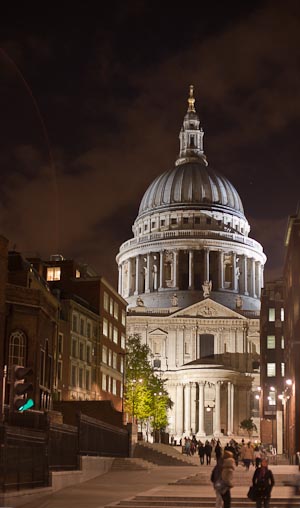 St. Paul's Cathedral at Night, London, UK, May 2010