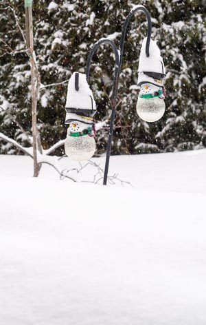 Spring Snowstorm with Snowmen, Ottawa, ON, March 31, 2014
